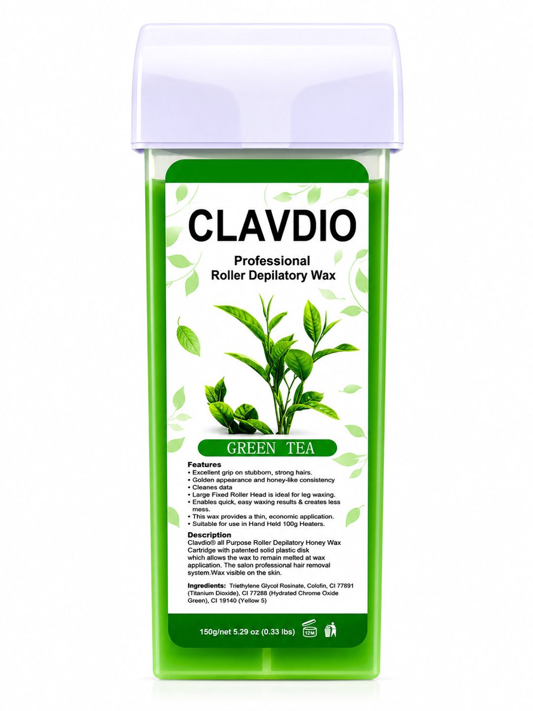 Depilyasiya üçün mum Clavdio Green tea, 150 q — Mallar, Bakı