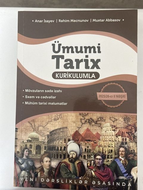 “Ümumi Tarix – Kurikulumla” dərs vəsaiti və “MST – Ümumi Tarix Mövzu — Sumqayıt