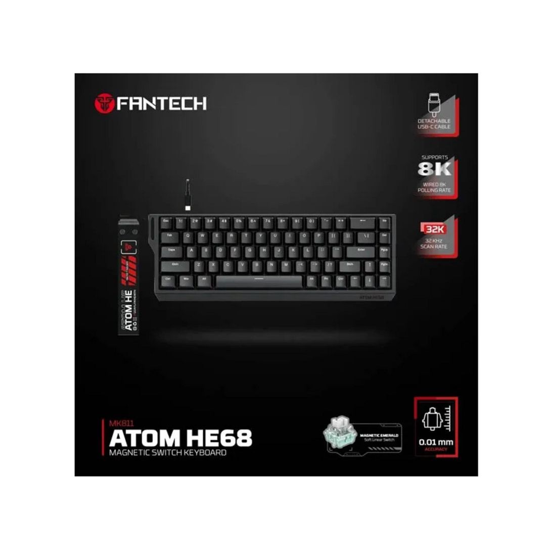 Oyun klaviaturası "Fantech Atom HE68 MK811 Black" — Periferik cihazlar, Bakı (4)