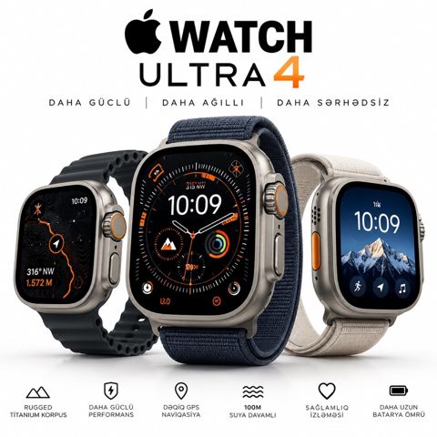 Apple Watch Ultra 4 Natural — Bakı