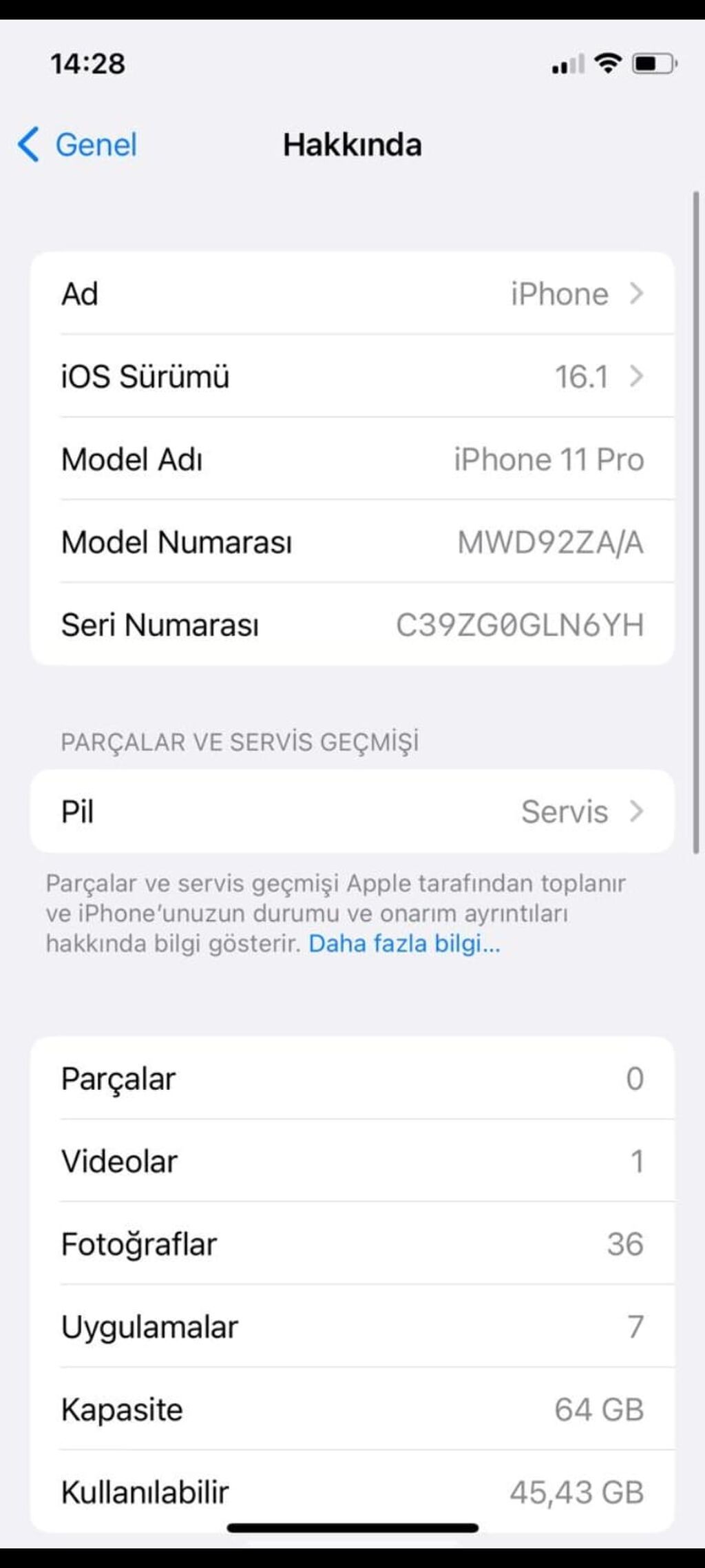 IPhone 11 Pro, Space Gray, Face ID — Apple iPhone, Bakı (5)