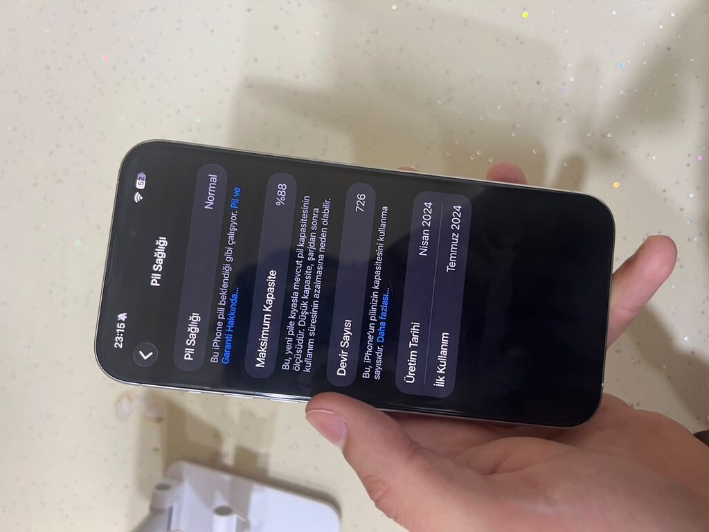 IPhone 15 Pro Max, Ağ, Simsiz şarj — Apple iPhone, Digah (7)