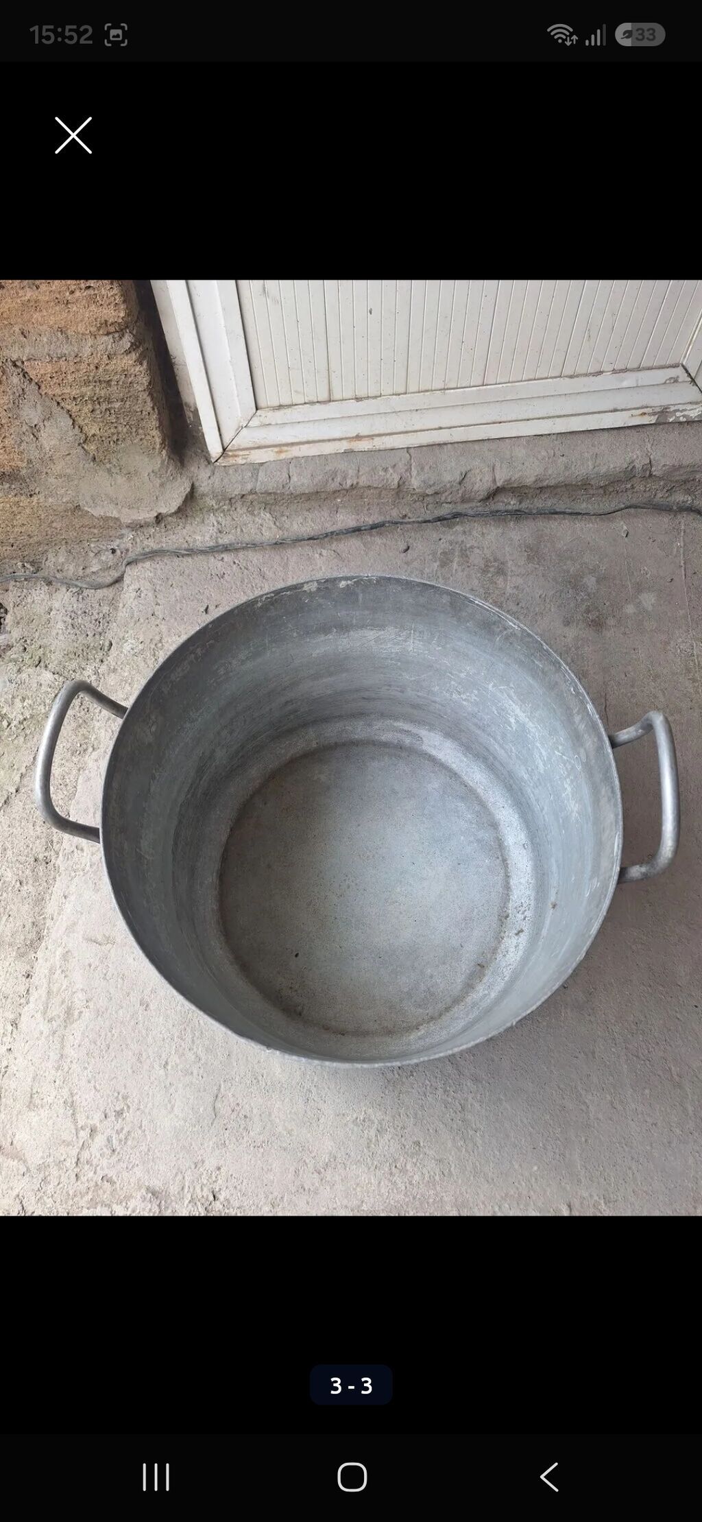 Qazan, rəng - Boz, Alüminium, 5-dən çox l, 24 sm, Alpina, Rusiya — Bişirmə qabları, Gəncə (2)