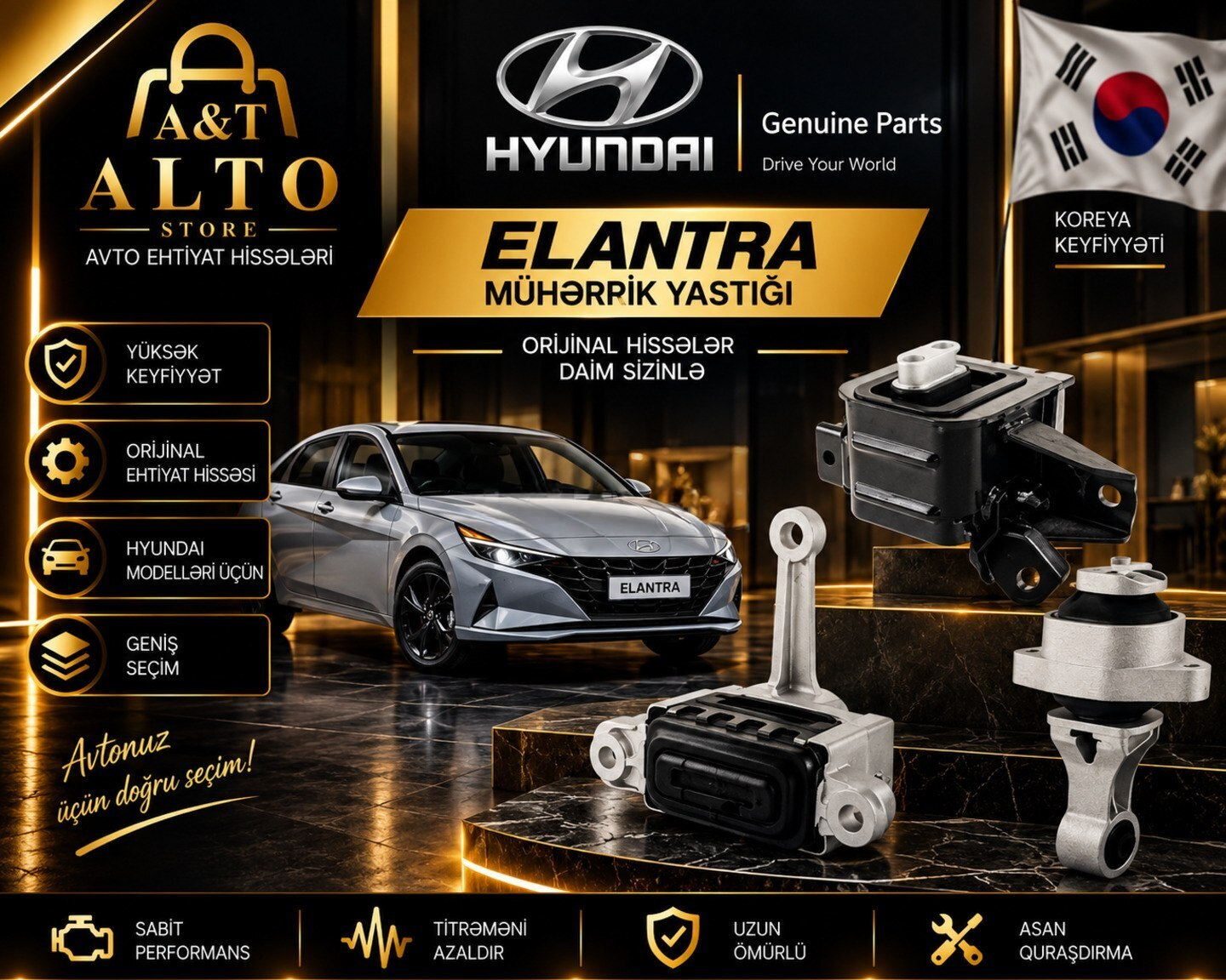 Mühərrik yastığı Hyundai Elantra — Avto, Bakı