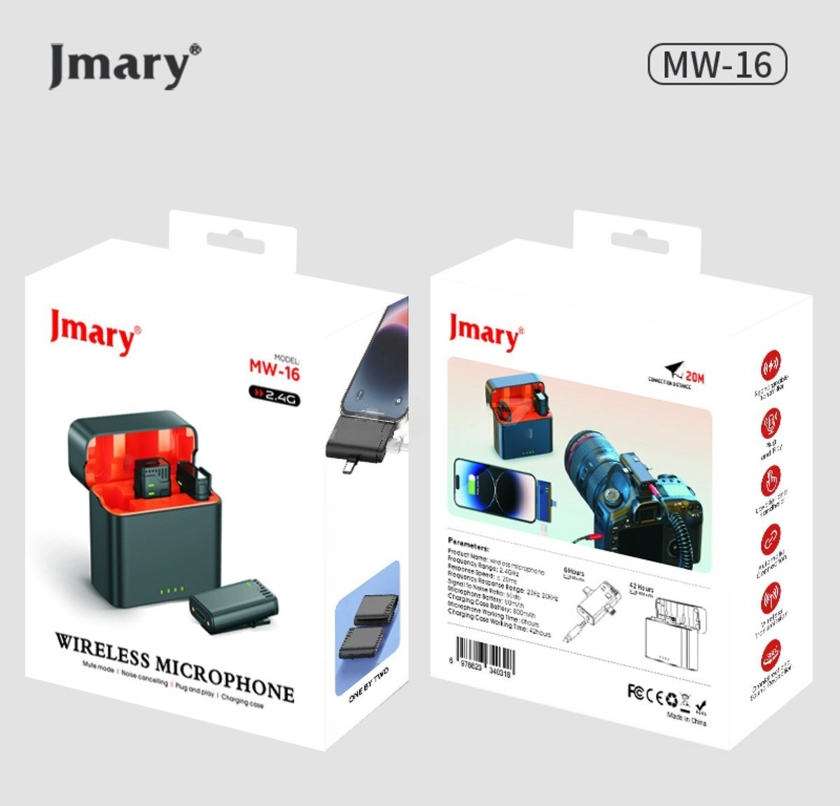 Simsiz yaxa mikrofonu Jmary MW-16 — Bakı
