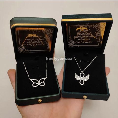 Hediyyelik Qab Gumus Sepler №20 — Necklaces and chains
