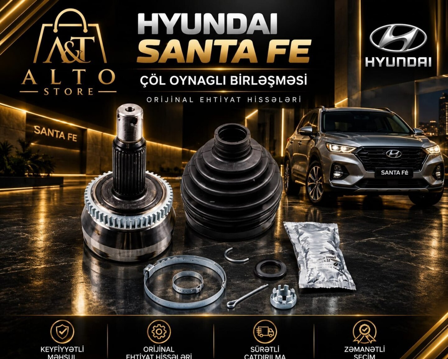 Çöl oynaqlı birləşməsi Hyundai Santa Fe — Bakı