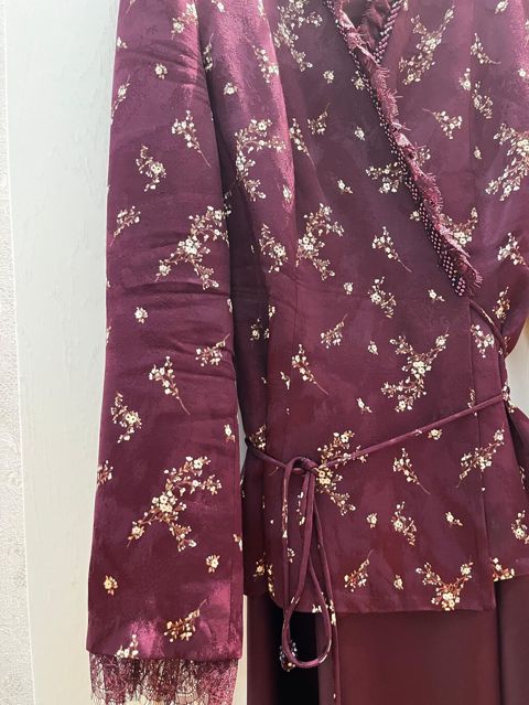 Bordo rəngli iki hissəli dəst – jaket və uzun ətək.ölçu42 - Üst — Bakı
