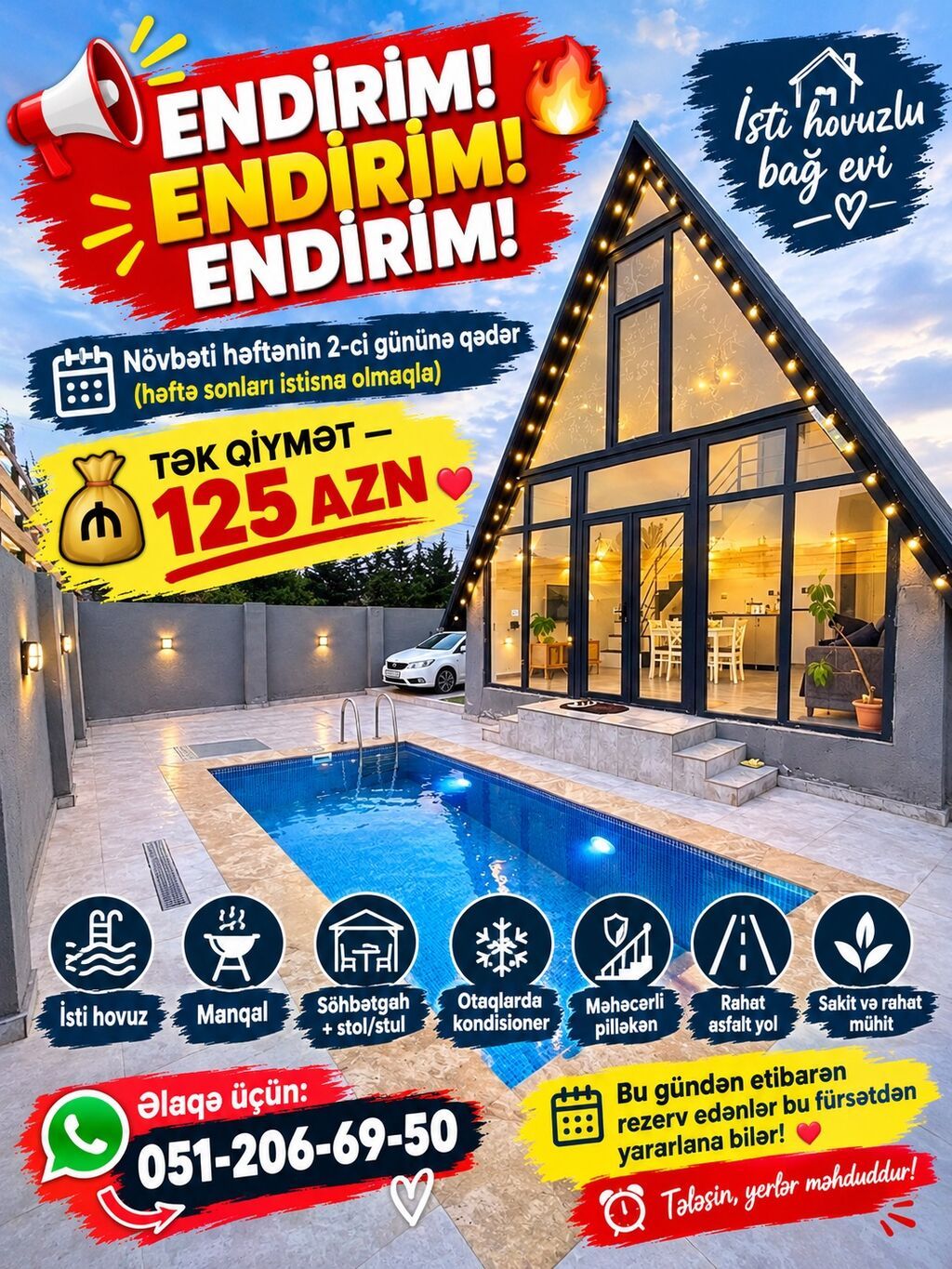 80 kv. m, 3 otaqlı, İnternet — Ev, villa, Sumqayıt