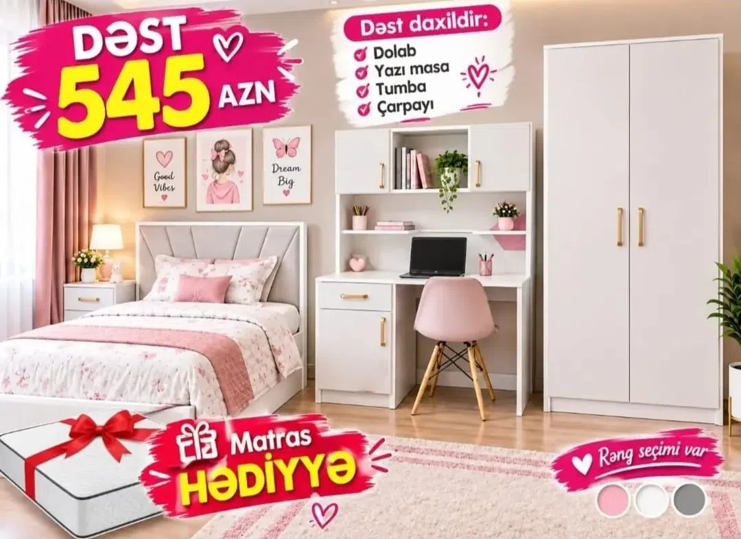 Gənc otağı mebel dəsti sifarişlə — Bakı