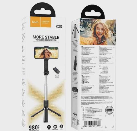Selfie çubuğu Hoco K20 Bluetooth tripod — N1SaatAləmi