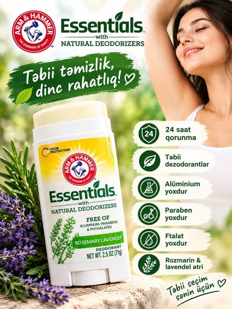 Arm & Hammer Essentials with Natural Deodorizers – Rosemary — Saray