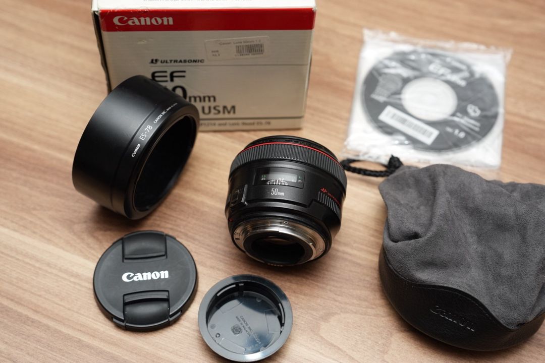 Linza Canon EF 50mm F1.2 L USM — Foto və video texnikası, Bakı (5)