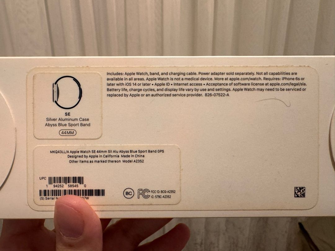 Apple Watch SE Silver 44mm — Ağıllı saatlar və biləkliklər, Bakı (3)