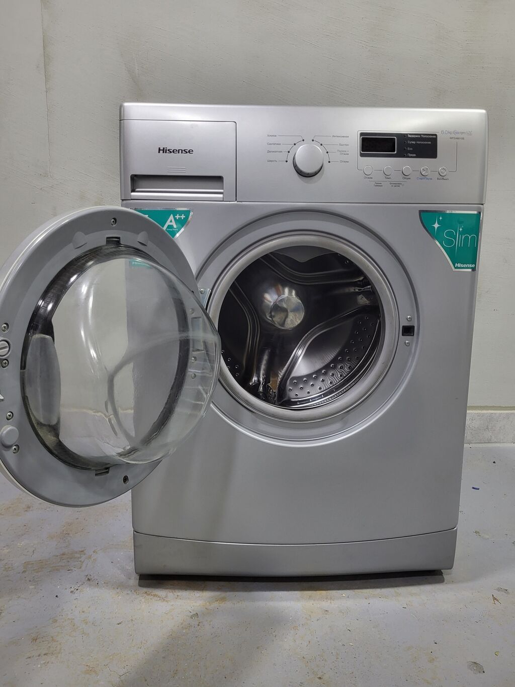 Hisense önyükləməli paltaryuyan maşın – Slim korpus Az işlənib - Yük — Çamaşır maşınları, Bakı (2)