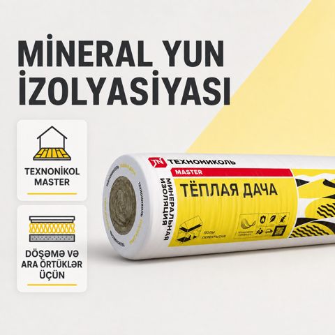 Texnonikol isti döşəmə mineral izolyasiyası — Bakı
