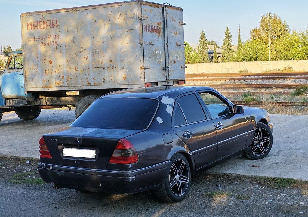 Mercedes C 200, 2.0 L, 1995 il, 218 874 km — Avtomobillər, Bərdə (7)