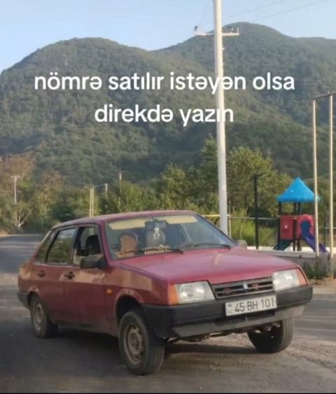Avtomobil qeydiyyat nişanı - 45-BH-101 — Xocalı