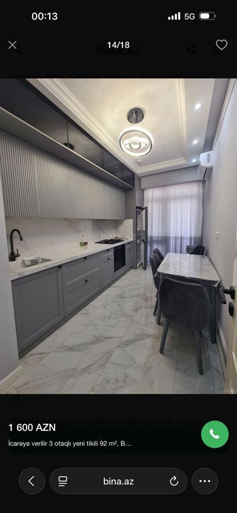Sifarişlə mətbəx dəsti, Özü çəkən petlələr, MDF, Kredit yoxdur — Bakı