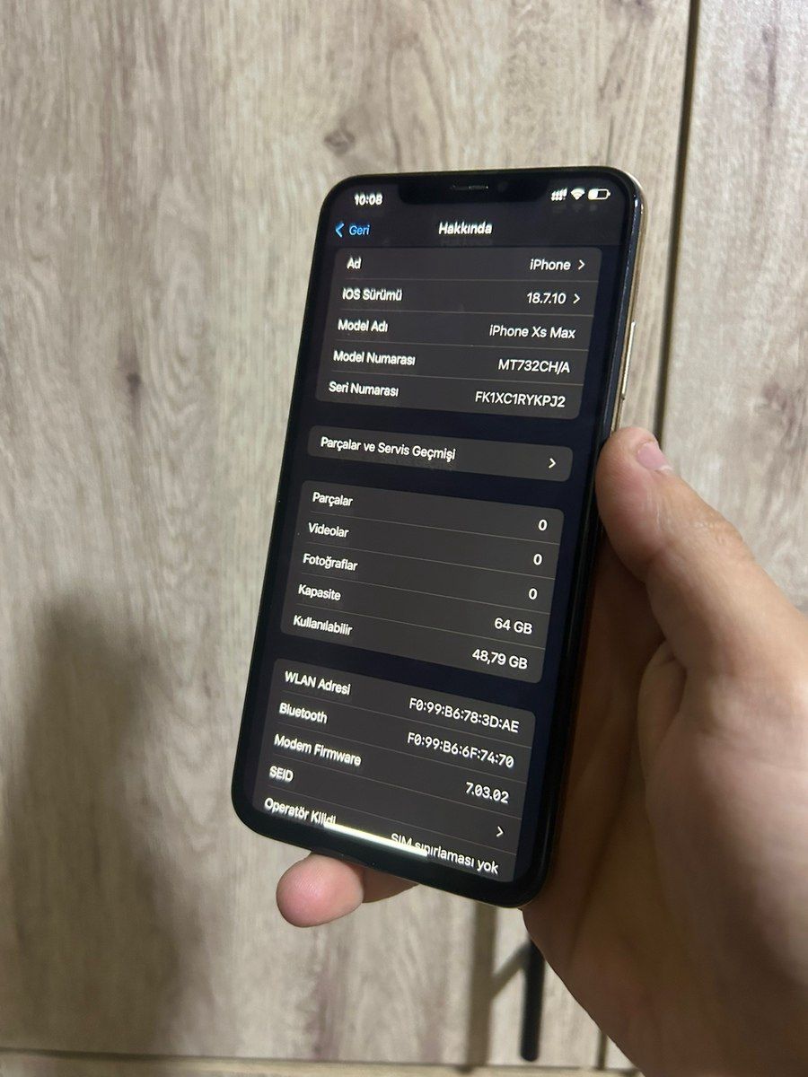 Apple iPhone XS Max Gold 64GB/4GB — Smartfonlar, Bakı (3)