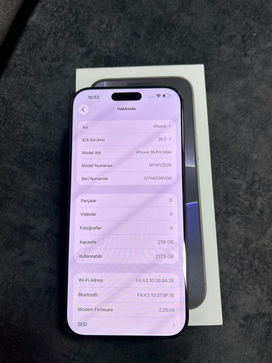Apple iPhone 16 Pro Max Black Titanium 256GB/8GB — Smartfonlar, Bakı (7)