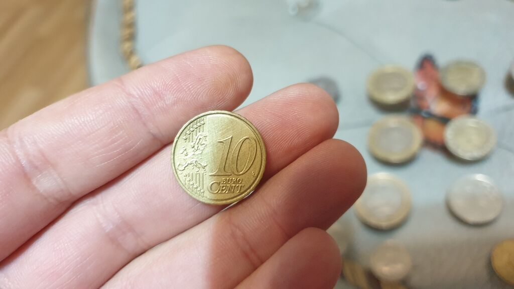 Hamısı birlikdə 10 azn Müxtəlif ölkələrə aid qarışıq sikkə — Sikkələr, Bakı (3)