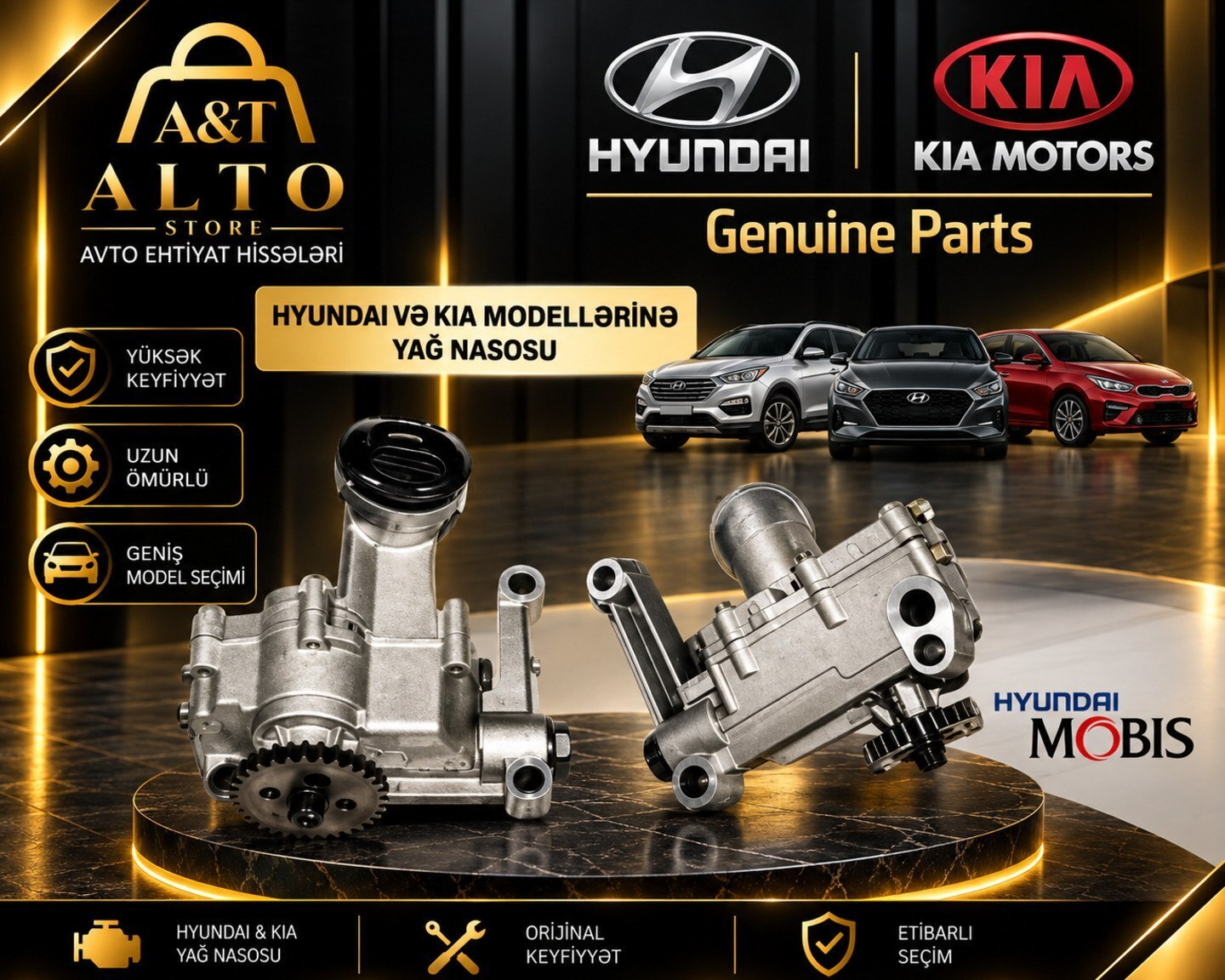 Yağ nasosu Hyundai və Kia modelləri üçün — Bakı