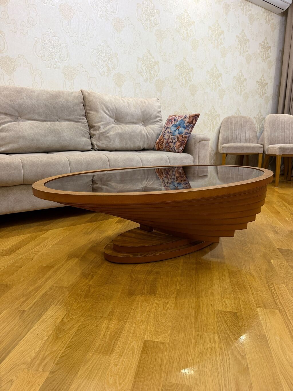 Künc divan, İşlənmiş, Açılan, Bazalı, Vеlur parça — Divanlər, Bakı (7)