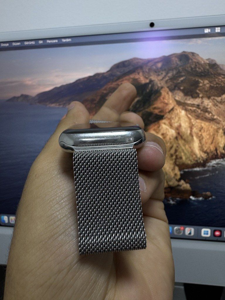 Apple Watch Series 7 Titanium Cellular Silver 45mm — Ağıllı saatlar və biləkliklər, Bakı (6)