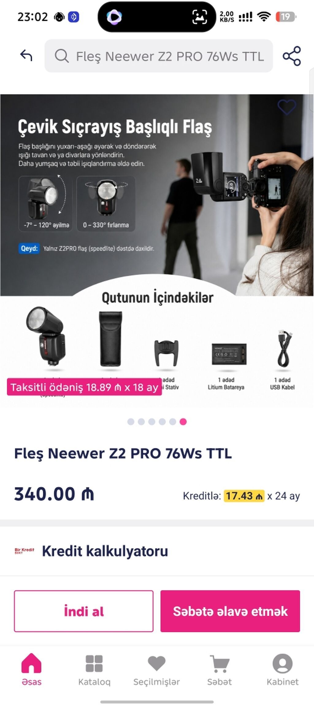 Neewer Z2 PRO 76Ws TTL flaş - 76 Ws maksimum flaş gücü, dairəvi flaş — İşıq avadanlığı və aksesuarlar, Bakı (5)