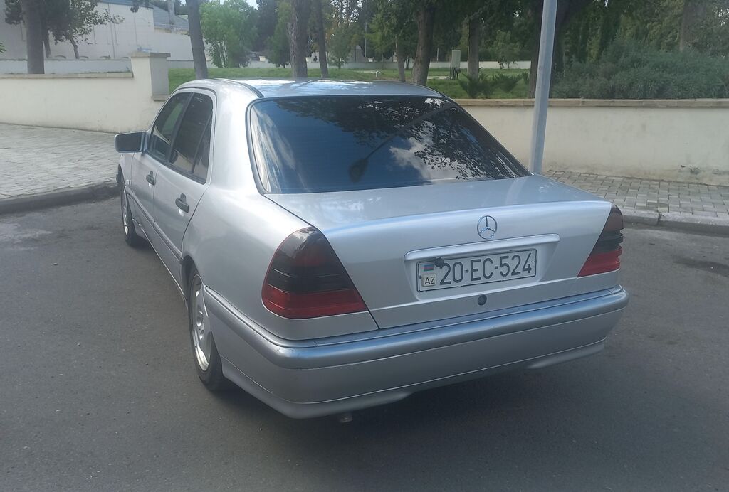 Mercedes-Benz C-Sinif sedan (W202), gümüş rəng. - Kuzov: 4 qapılı 20-EC-524 — Avtomobillər, Gəncə (8)