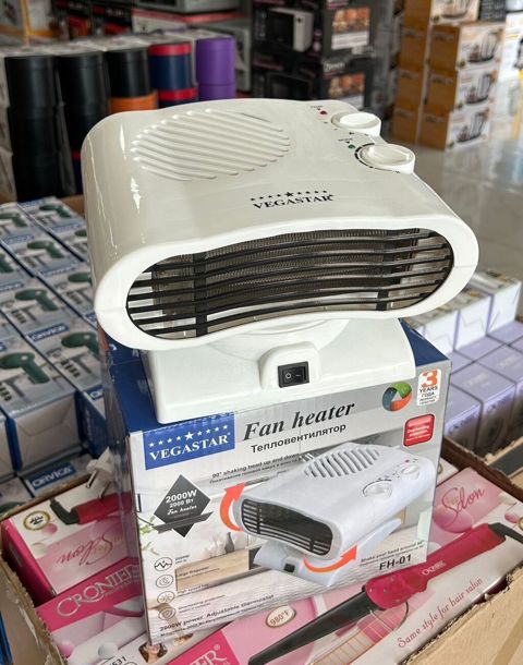 Vegastar Fan Heater FH-01 - Güc: 2000 W - 45° sağa sola dönən başlıq — Bakı