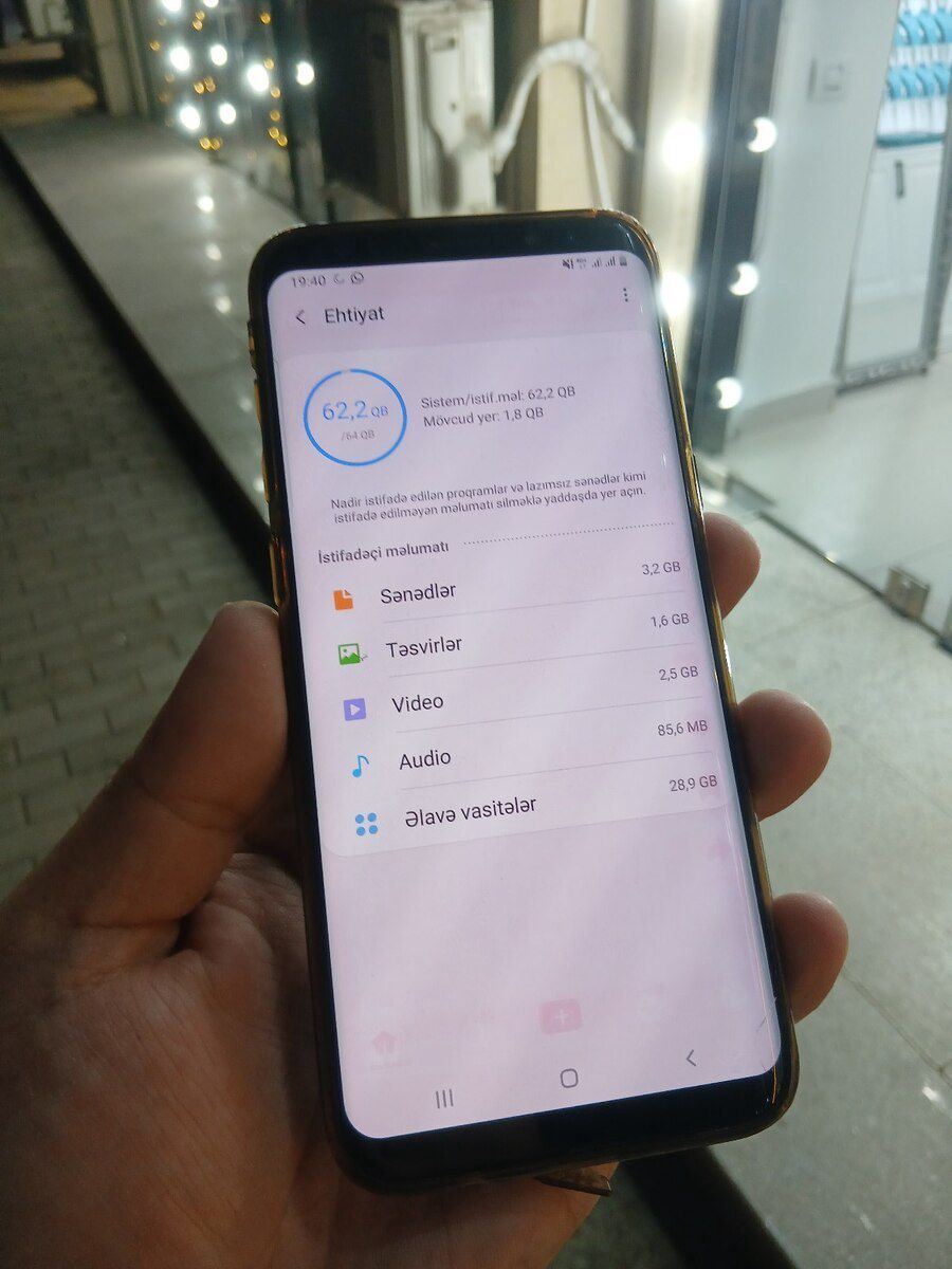 Samsung Galaxy S8+ Midnight Black 64GB/4GB — Smartfonlar, Bakı (2)