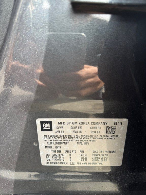 Chevrolet Trax, 1.4 L, 2018 il, 82 000 km 88-DU-759 — Avtomobillər, Bakı (11)