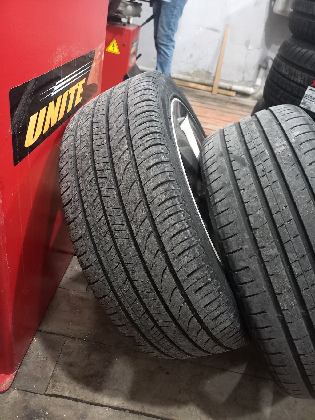 Toyota orijinal 17" yüngül lehimli disklər və Zeetex təkərləri dəsti — Diskləri, Xırdalan (6)