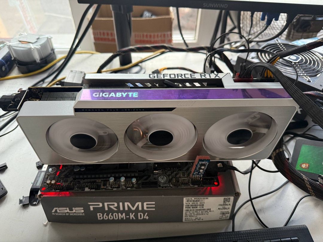 Video kart Gigabyte RTX 3080 Vision OC 10GB — Kompüterlər və noutbuklar, Bakı (7)