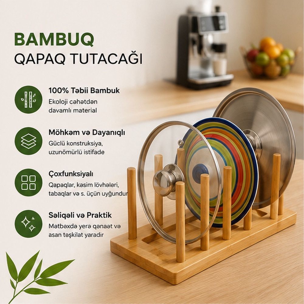 Tutacaq-altlıq, bambuk, 33x12.5x10.3 sm — Mallar, Bakı (2)
