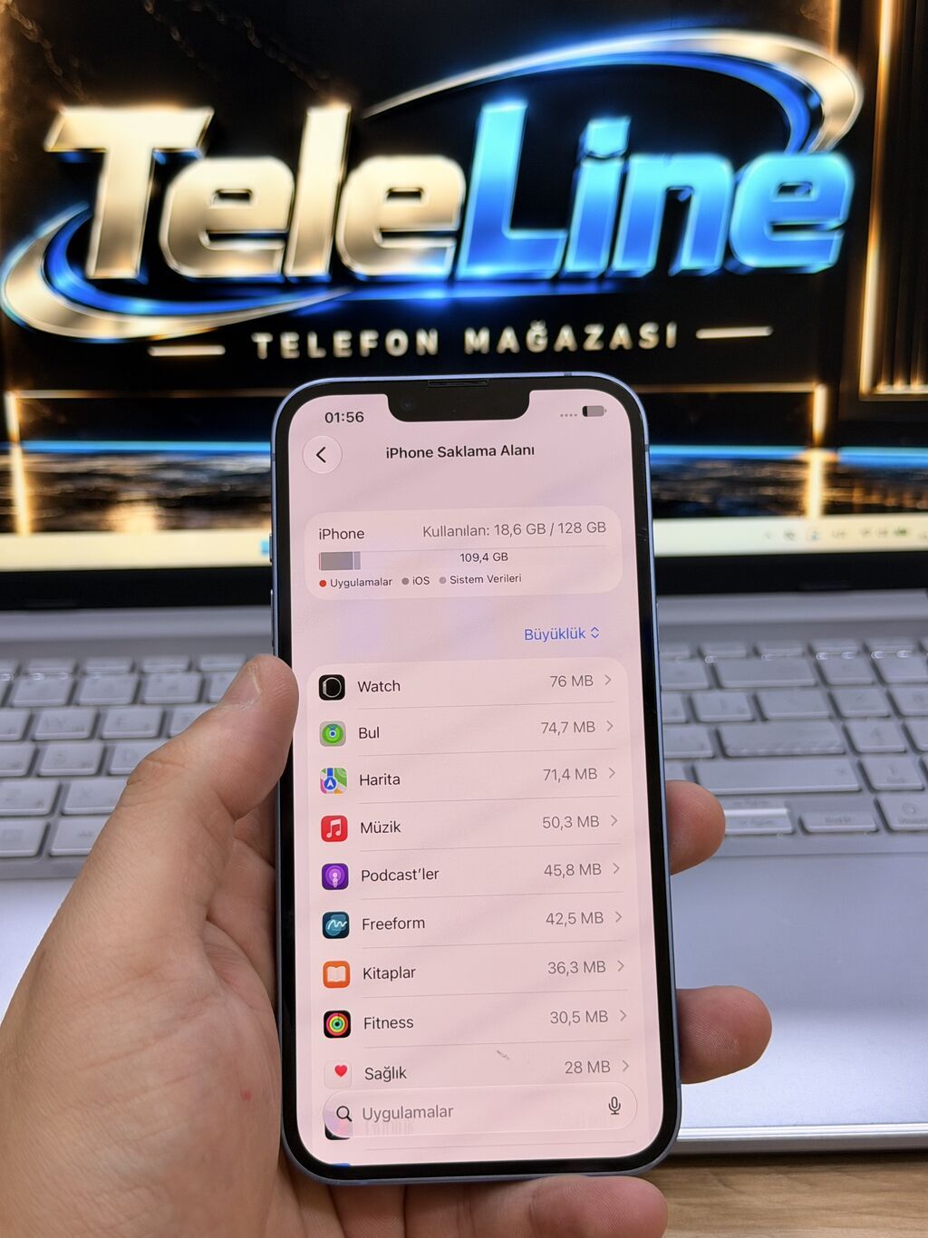 IPhone 14, 128 GB, Mavi, Zəmanət, Kredit, Simsiz şarj — Apple iPhone, Bakı (6)