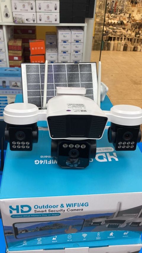 4G tam simsiz Solar PTZ360° 4 kamera 12MP/4K+64GB — Bakı