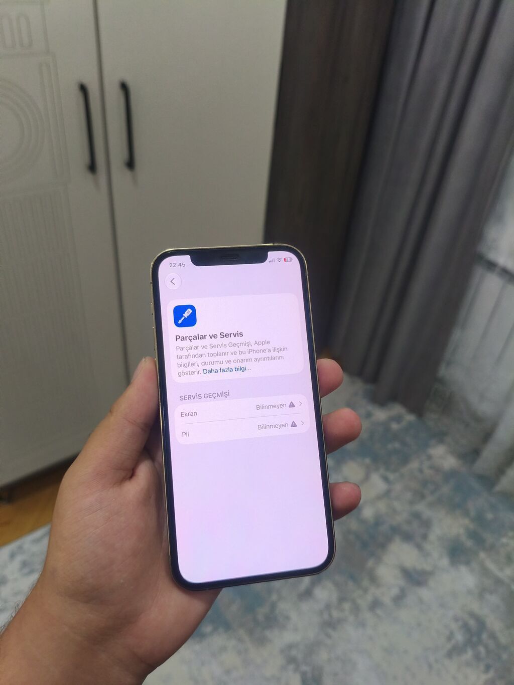 IPhone 12 Pro, 128 GB, Matte Gold, Zəmanət, Simsiz şarj, Face ID — Apple iPhone, Digah (10)