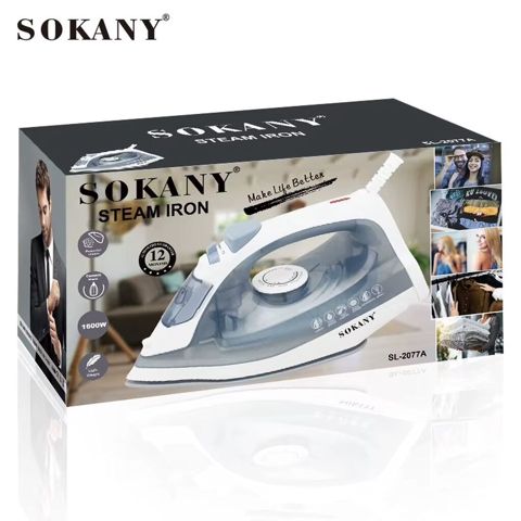 Sokany SL-2077A buxarlı ütü - Güc: 1600 W – tez qızma və effektiv — Bakı