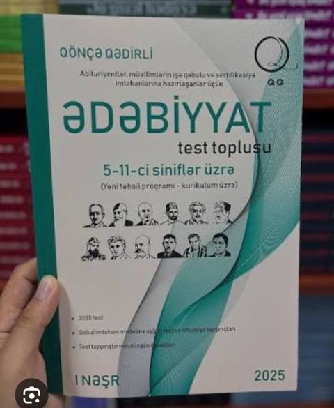 Məhsul: “Ədəbiyyat test toplusu” – 5–11-ci siniflər üzrə (yeni təhsil — Bakı