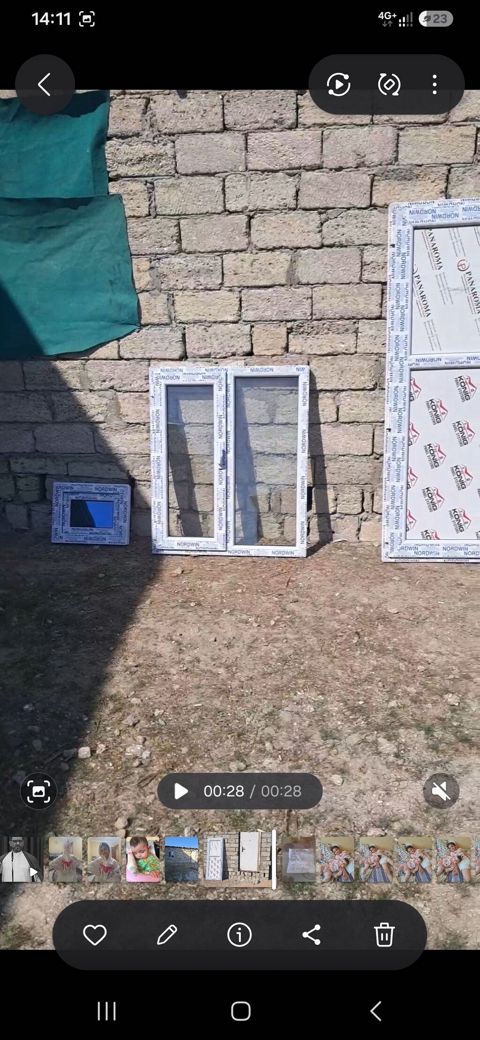 PVC plastik və qapı 2.80e - Marka: Nordwin (profildə qoruyucu plyonka — Bakı
