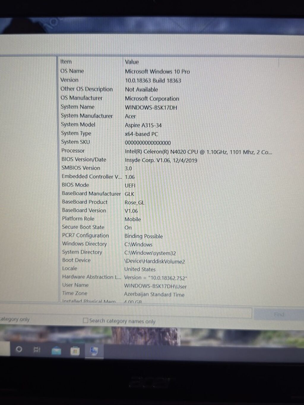 İşlənmiş Acer Aspire, 15.6 Intel Celeron, 1 TB, Pulsuz çatdırılma — Acer, Saray (8)