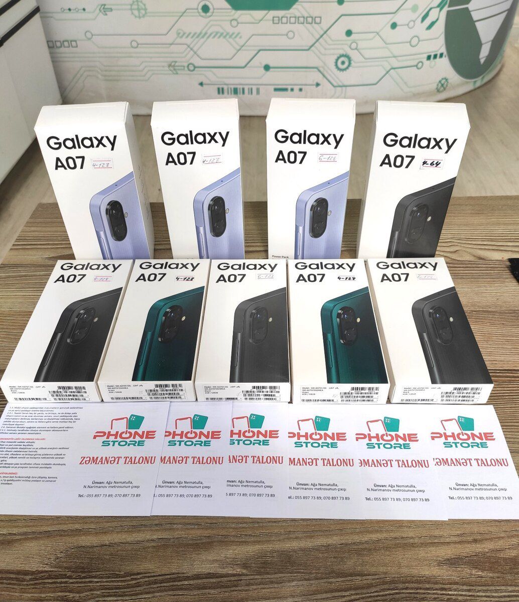 Samsung Galaxy A07 Light Violet 128GB/4GB — Smartfonlar, Bakı