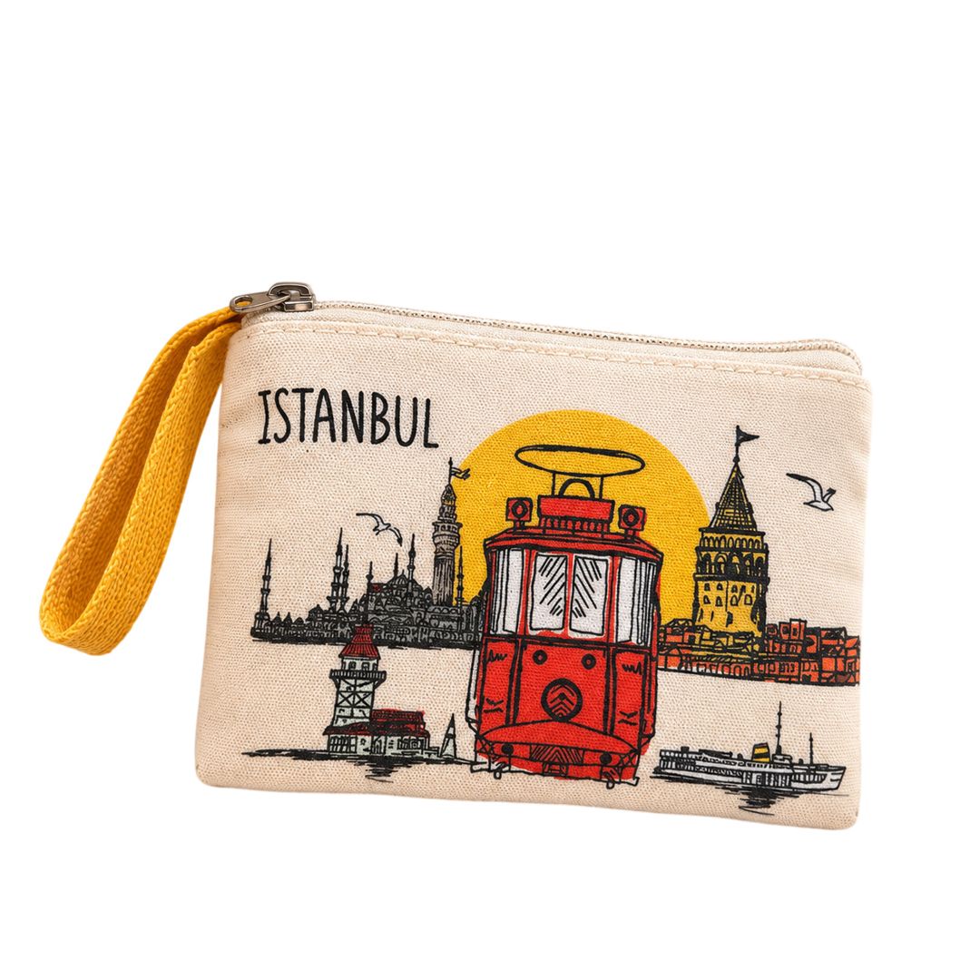 Pul kisəsi, rəngbərəng, kətan, 12x9 sm — Mallar, Bakı