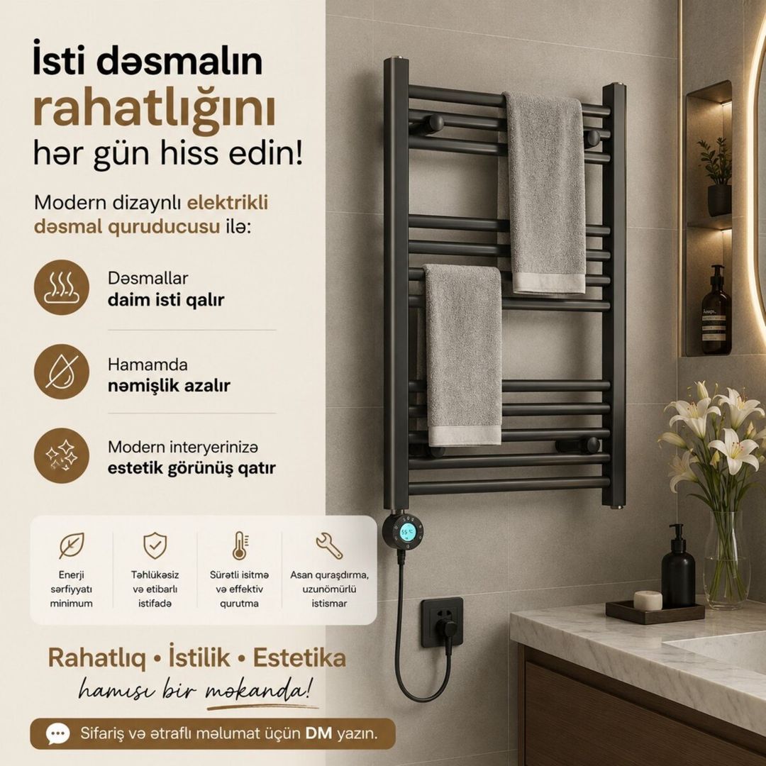 Elektrikli dəsmal qurudanlar — Təmir və inşaat, Bakı (9)