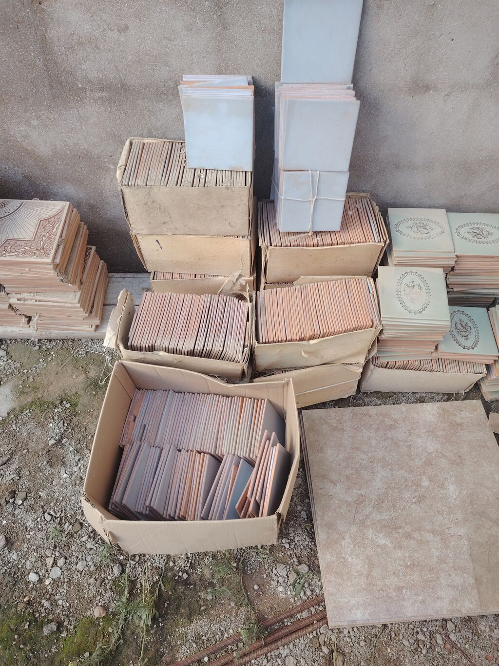 Mərtəbə/hamam/metbex üçün müxtəlif ölçülü keramika plitələr dəsti — Plitka və örtü materialları, Qobu (3)
