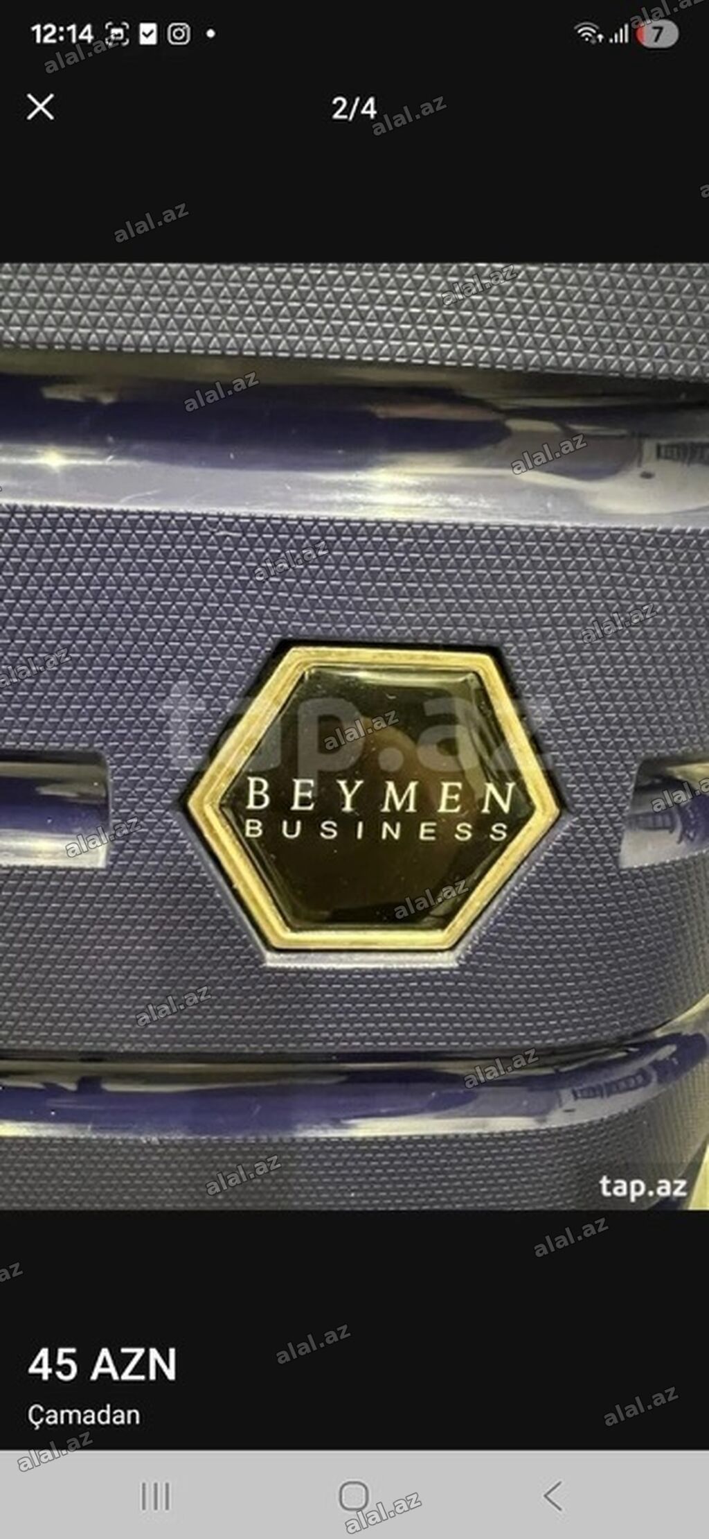 Beymen Business brendli sərt korpuslu çamadan. - Rəng: tünd mavi — Aksesuarlar, Bakı (4)