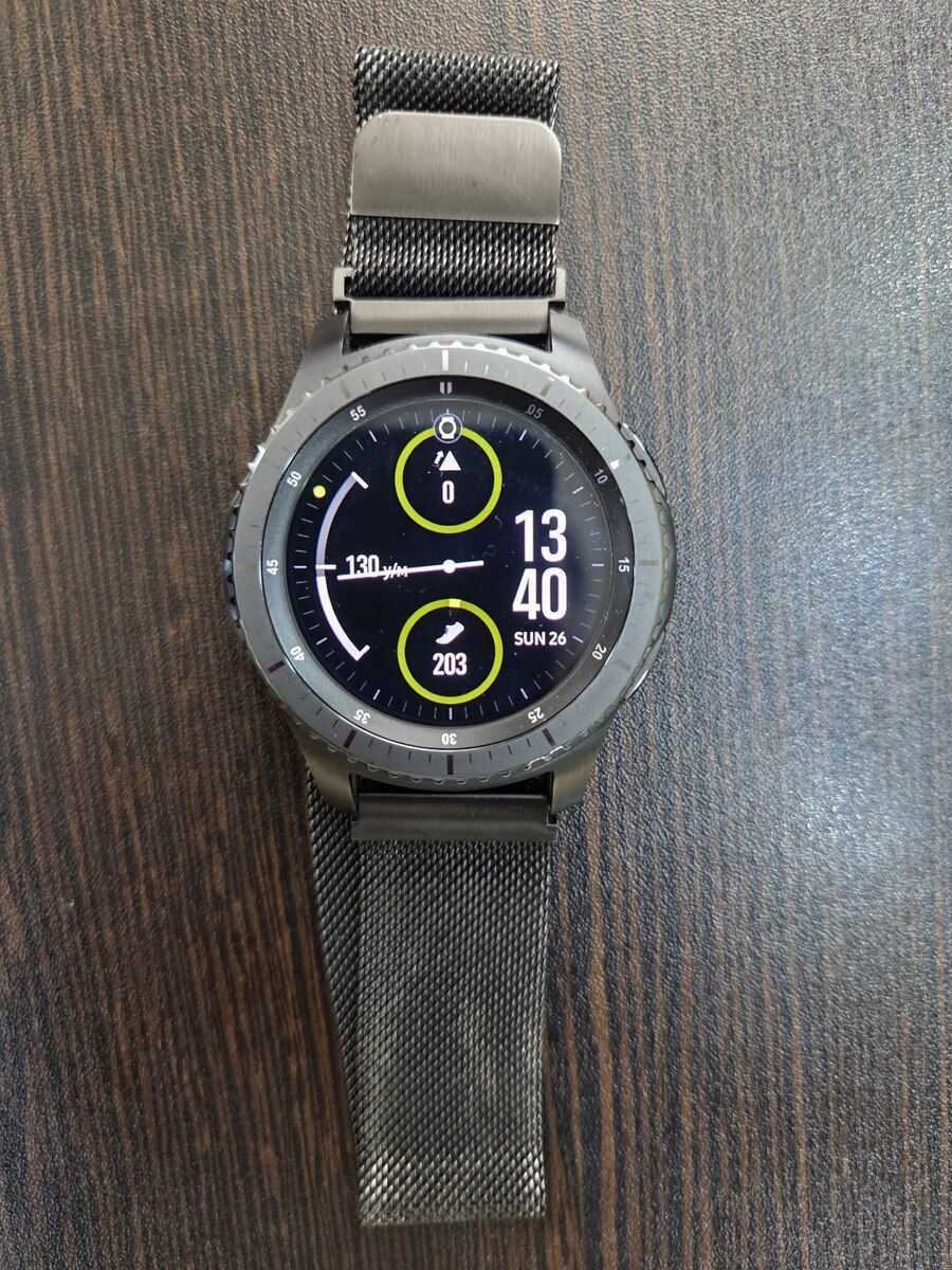 Samsung Gear S3 Frontier Black — Ağıllı saatlar və biləkliklər, Bakı (2)